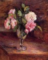 roses in a glass 1877 Camille Pissarro
